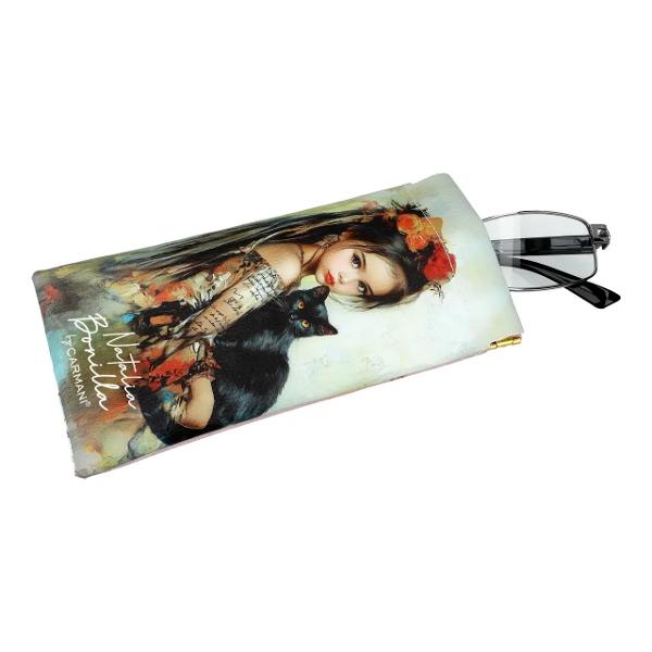 Etui pentru ochelari Natalia Bonilla Povestile Pisicilor Luna si Nela 9x18 cm 0210329