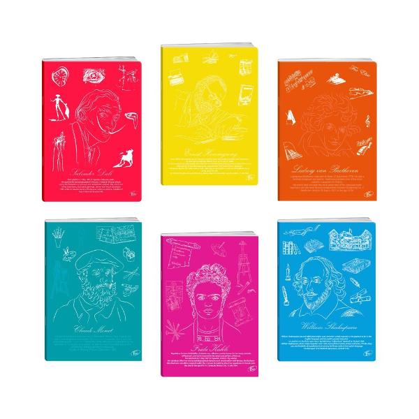 Caietul Elisa&nbsp;Artists&nbsp;este solu&539;ia ideal&259; pentru &537;coal&259; av&acirc;nd&nbsp;60 file&nbsp;cu o grosime de 80 grm&sup2; perfect adaptat&259; scrierii cu stiloul Caietul este disponibil &icirc;n format&nbsp;A4&nbsp;cu liniatur&259; &icirc;n&nbsp;dictando&nbsp;8 mmIMPORTANT Pretul afisat este per bucata Nu se poate alege culoarea