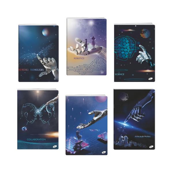 Caietul&nbsp;Elisa Robots&nbsp;este solu&539;ia ideal&259; pentru &537;coal&259; av&acirc;nd&nbsp;48 file&nbsp;cu o grosime&nbsp;de 80 grm&sup2; perfect adaptat&259; scrierii cu stiloul Caietul este disponibil &icirc;n format&nbsp;A5&nbsp;cu liniatur&259;&nbsp;p&259;tr&259;&539;ele 5 mmIMPORTANT Pretul afisat este per bucata Nu se poate alege culoarea