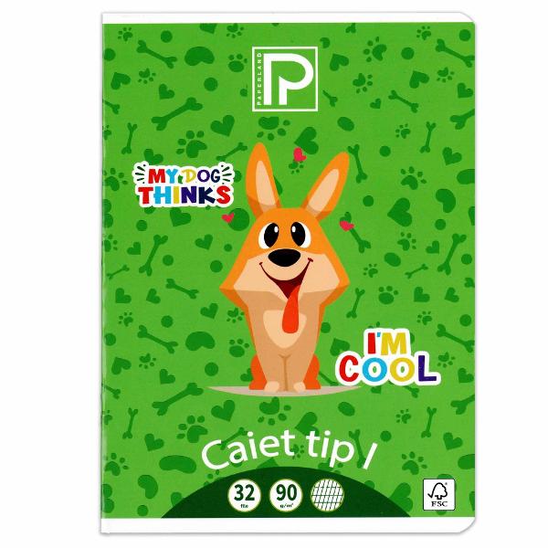 Caiet A5 tip I 32 file PAPERLAND&nbsp;Select - descriere produsDaca sunteti in cautarea unui&nbsp;caiet pentru copii din clasa I va recomandam acest&nbsp;model de tip I&nbsp;de la PAPERLAND&nbsp;cu hartie de grosime superioara 90 gmp&nbsp;Aceasta nu permite patrunderea cernelii pe verso si asigura astfel o scriere curata fara intinari Liniatura speciala cu linii orizontale si linii pe diagonala de ghidaj ofera un&nbsp;excelent suport pentru invatarea scrierii 