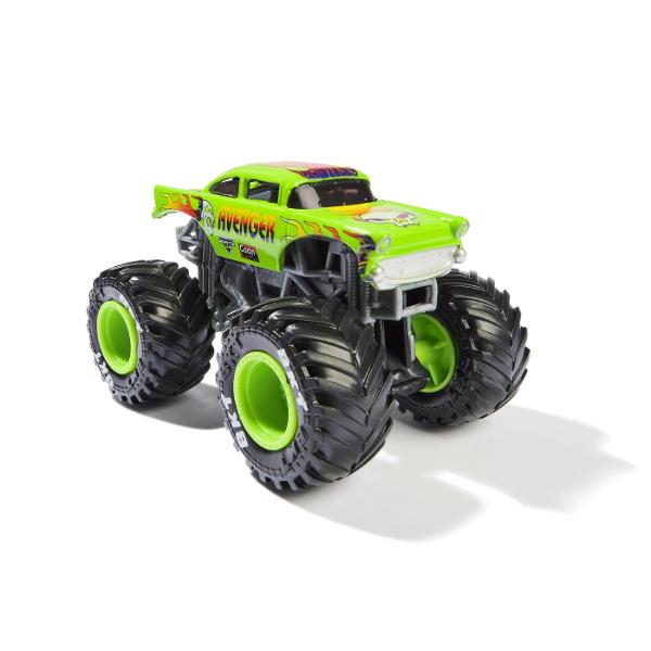 Masina oficiala a spectacolului Monster Jam Un vehicul hiper detaliat fidel eroilor spectacolului cu un aspect agresiv si suspensii realiste pentru a face cascadoriile intr-un mod cat mai spectaculos Macheta este metalica si foarte bine realizata Foarte rezistenta Monster Jam ofera mai multe detalii si grafica decat oricand Cu anvelopele oficiale BKT jante cromate stilizate si un sasiu autentic cu detalii cromate acest camion monstru intruchipeaza stilul si volanul omologului sau din 