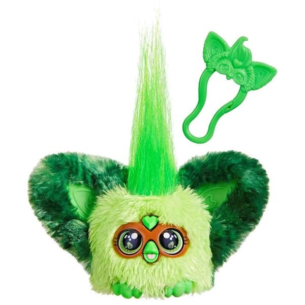 Jucarie interactiva tip Furblets Avo Kah Avocado compacta si usor de transport conceputa pentru distractie rapida si interactiune muzicala Produsul reda peste 45 de sunete si efecte audio oferind o experienta dinamica prin activarea diferitelor functii tactile Designul colorat si expresiv atrage atentia iar dimensiunea redusa permite utilizarea oriunde acasa sau in deplasare Este realizat din materiale rezistente potrivite pentru utilizare frecventa Produsul functioneaza pe baza de 