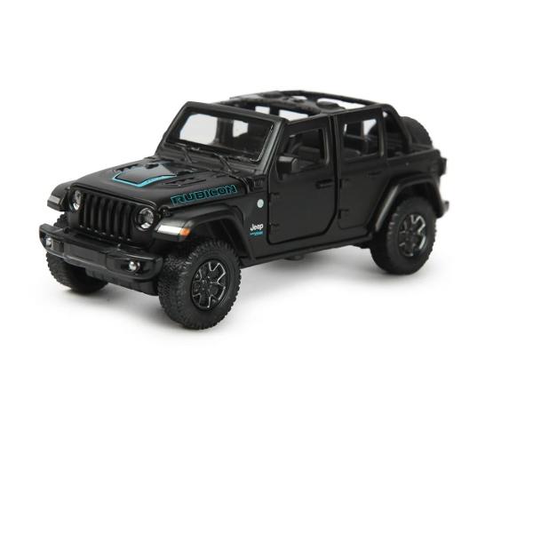 Masinuta are proportiile ideale pentru momente pline de distractie si amuzament Masinuta metalica Jeep Wrangler Rubicon 4XE Negru cu scara 1 la 32 are anvelope de cauciuc si un design detaliat interior-exterior realizat din material metalic turnat cu accesorii realizate din material plastic portiere de calitate superioara Copilul dumneavoastra se poate juca in voie cu masina metalica Jeep Wrangler Rubicon 4XE Negru cu scara 1 la 32 oferita de brandul international Rastar Nicio cursa nu este 