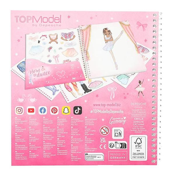 TOPModel &Icirc;mbraca-ma &icirc;n balet 24 de pagini spiralate cu figurine model &537;i 11 coli de stickere cu costume &537;i accesorii de balet grozave Preg&259;te&537;te scena pentru stiluri creative de stickere