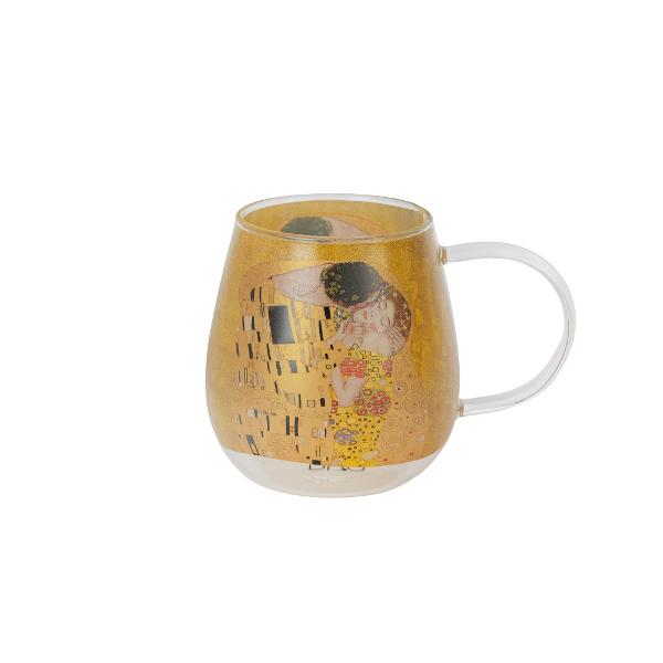 Can&259; de sticl&259;&nbsp;&nbsp;THE&nbsp;KISS CLASSIC&nbsp;din colectia&nbsp;Galeria de Art&259; G Klimt&nbsp;&nbsp;&nbsp;&nbsp;este&nbsp;fabricat&259; din cristal f&259;r&259; plumb combin&acirc;nd elegan&539;a cristalului clasic cu siguran&539;a tehnologiei moderne Acest material impresioneaz&259; prin claritatea sa excep&539;ional&259; str&259;lucirea &537;i durabilitatea 