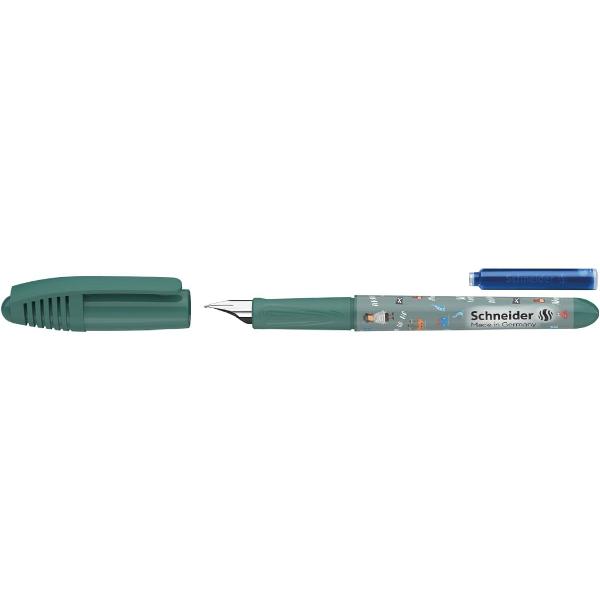 Stiloul Schneider Zippi disponibil &icirc;n nuan&539;ele vibrante de verde este partenerul ideal pentru micii &537;colari care fac primii pa&537;i &icirc;n arta scrisului caligrafic Acest instrument de scris nu doar c&259; arat&259; fantastic datorit&259; designului colorat &537;i juc&259;u&537; dar este conceput special pentru a oferi confort maxim &537;i u&537;urin&539;&259; &icirc;n utilizare Fabricat &icirc;n Germania stiloul Zippi 