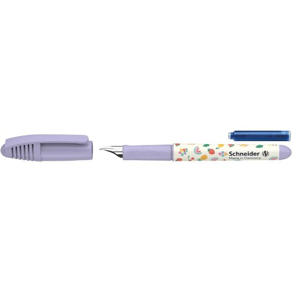 Stiloul Schneider Zippi disponibil &icirc;n nuan&539;ele vibrante de mov este partenerul ideal pentru micii &537;colari care fac primii pa&537;i &icirc;n arta scrisului caligrafic Acest instrument de scris nu doar c&259; arat&259; fantastic datorit&259; designului colorat &537;i juc&259;u&537; dar este conceput special pentru a oferi confort maxim &537;i u&537;urin&539;&259; &icirc;n utilizare Fabricat &icirc;n Germania stiloul Zippi &icirc;mbin&259; 
