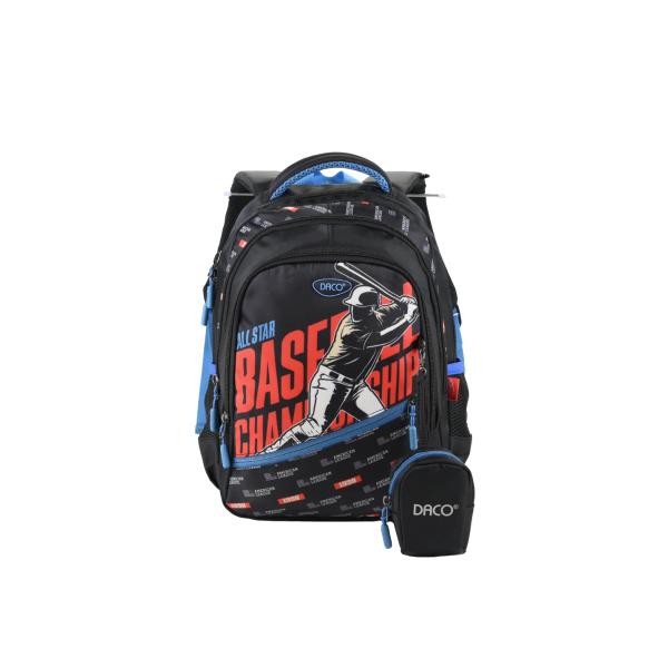 Ghiozdan &537;colar DACO GH3520 38 cm &ndash; negru ghiozdan &537;colari cu 4 compartimente poliester rezistentGhiozdanul DACO GH3520 38 cm negru este alegerea ideal&259; pentru &537;colari care au nevoie de un rucsac practic rezistent &537;i bine organizat pentru activit&259;&539;ile zilnice Cu un design clasic &537;i versatil acest ghiozdan este potrivit pentru 