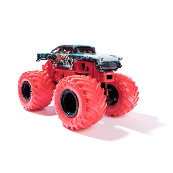 Paseste in universul plin de actiune in care Monster Jam huruie si supereroii Marvel se inalta Seria de camioane vopsite Marvel Monster Jam la scara 164 nu este doar o colectie Este un omagiu adus Universului Marvel Aceste camioane de tip monster truck inscriptionate cu simbolurile si culorile unor embleme precum Thor Captain America Iron Man Black Panther si Spider-Man aduc acasa spectacolul superputerilor si al cascadoriilor de pe stadion Cu anvelope autentice BKT si o caroserie cu 