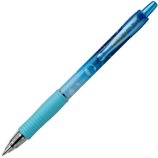 Roller cu gel Pilot G2 Bubble 07 mm - corp colorat si cerneala albastraDesign colorat &537;i la mod&259;Cufund&259;-te &icirc;n lumea G-2 Bubble unde fiecare pix are un design viu colorat &icirc;mbog&259;&539;it cu motive unice de tip &bdquo;bubble&rdquo; Aceast&259; edi&539;ie limitat&259; &icirc;mbin&259; stilul &537;i creativitatea ad&259;ug&acirc;nd o not&259; de prospe&539;ime fiec&259;rui moment de scrisDisponibil&259; 