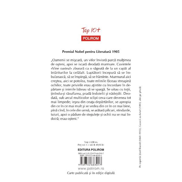 Premiul Nobel pentru Literatur&259; 1905Traducere din limba polon&259; &537;i note de Stan VeleaPrin foc &351;i sabie face parte împreun&259; cu romanele Potopul &351;i Pan Wo&322;odyjowski dintr-o ampl&259; trilogie dedicat&259; istoriei Poloniei Cu m&259;iestria unui virtuoz Sienkiewicz zugr&259;ve&351;te una dintre cele mai fr&259;mîntate perioade din istoria medieval&259; 