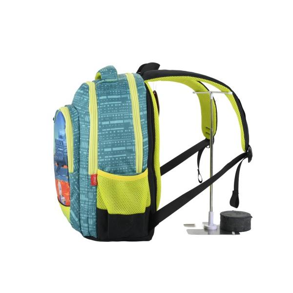 Ghiozdan &537;colar DACO GH4620G 41 cm &ndash; negruturcoazgalben ghiozdan &537;colari cu 3 compartimente poliester rezistentGhiozdanul DACO GH4620G 41 cm negru turcoaz &537;i galben este alegerea ideal&259; pentru &537;colari care &icirc;&537;i doresc un rucsac practic rezistent &537;i cu un design modern Combina&539;ia de culori ofer&259; un aspect dinamic 