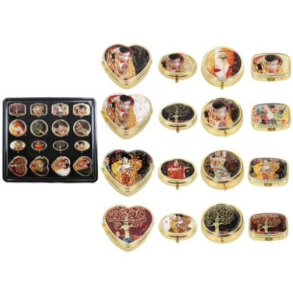 Cutie pentru pilule Gustav Klimt 5320951Important Acest produs este disponibil in mai multe variante Nu se poate alege modelul se livreaza aleatoriu in functie de stoc