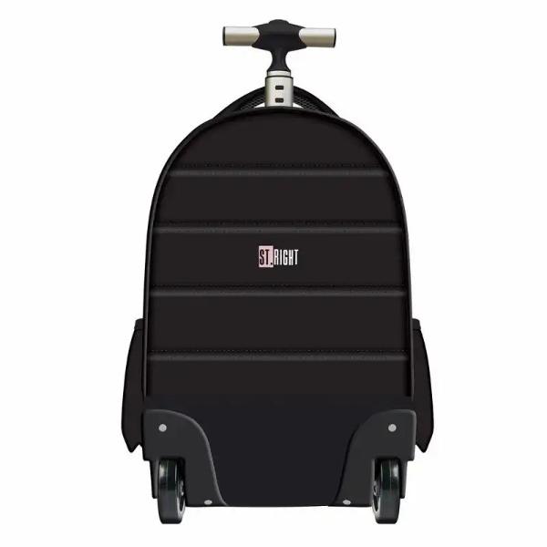 Trollerul Majewski ST Right TB01 din colectia grafica Be Capy este un model pe roti conceput pentru transport confortabil atunci cand greutatea este mai mare Are 4 compartimente si spatiu de organizare pentru acces rapid la accesorii inclusiv un compartiment dedicat pentru laptop si tabletaEste echipat cu roti rezistente si maner telescopic reglabil pe doua inaltimi iar bretelele pot fi ascunse atunci cand este folosit ca troller Materialul impermeabil si elementele 