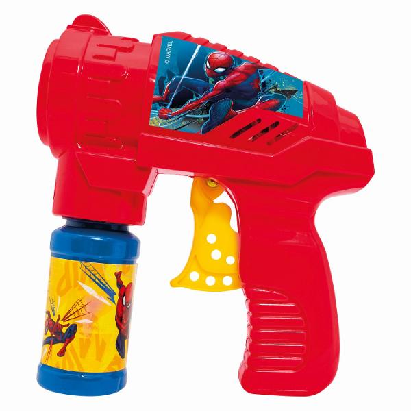 Pistol pentru baloane de sapun Spider Man ideal pentru copiii care adora joaca in aer liber Introdu flaconul cu solutie in pistolul pentru baloane apasa pe tragaci si creeaza mii de baloane de sapun intr-un mod simplu si distractiv Functioneaza fara baterii fiind usor de utilizat oriunde Setul include un flacon cu 56 ml de solutie pentru baloane gata de folosire Design colorat inspirat din universul Frozen perfect pentru joaca petreceri sau activitati in exterior Recomandat copiilor 