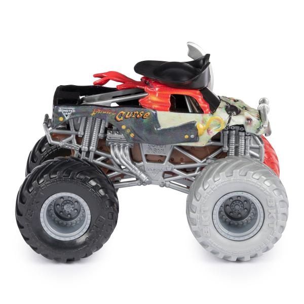 Masina oficiala a spectacolului Monster Jam Un vehicul hiper detaliat fidel eroilor spectacolului cu un aspect agresiv si suspensii realiste pentru a face cascadoriile intr-un mod cat mai spectaculos Macheta este metalica si foarte bine realizata Foarte rezistenta Monster Jam ofera mai multe detalii si grafica decat oricand Cu anvelopele oficiale BKT jante cromate stilizate si un sasiu autentic cu detalii cromate acest camion monstru intruchipeaza stilul si volanul omologului sau din 