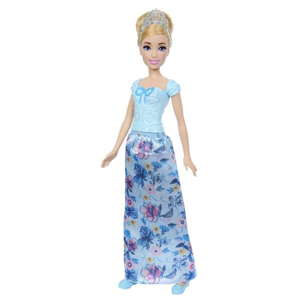 Aceasta papusa din colectia Disney Princess aduce farmecul povestilor clasice intr-o forma moderna si eleganta Modelul este realizat cu atentie la detalii avand o rochie lunga colorata si decorata cu imprimeuri inspirate din universul Disney Parul este coafat cu grija iar expresia delicata a fetei completeaza aspectul prietenos si magic al papusii Papusa este usor de manevrat fiind potrivita pentru joaca zilnica si pentru scenarii imaginative Designul robust si materialele rezistente 