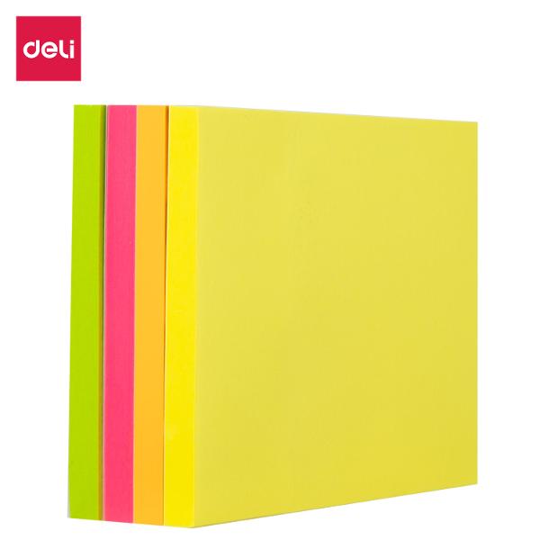 Notes Adeziv 76x76 mm 4 Culori Neon 400 File Dlea03003