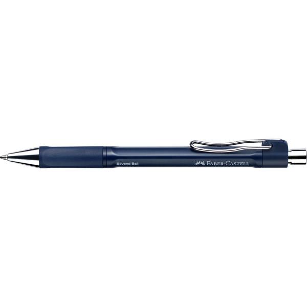 Pix cu mecanism albastru M Beyond Faber-Castell Design ergonomic Zona de prindere cauciucata pentru confort la scris Rezerva x-soft M pentru scriere uniforma Cerneala cu uscare rapida rezistenta la documente Clips metalic durabil Realizat din 66 plastic reciclat Reincarcabil cu rezerva standard de capacitate mare Culoare cerneala albastru