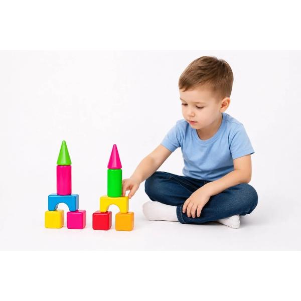 Primele descoperiri in lumea constructiilor incep cu setul colorat &bdquo;City Life &rdquo; Acest set este creat special pentru micii exploratori care adora sa construiasca sa experimenteze si sa inventeze propriile creatii Datorita pieselor mari si colorate copilul poate construi cu usurinta turnuri casute arcade si alte structuri interesante dezvoltandu-si imaginatia si creativitatea Jocul cu acest constructor ajuta la dezvoltarea motricitatii fine coordonarii miscarilor gandirii 