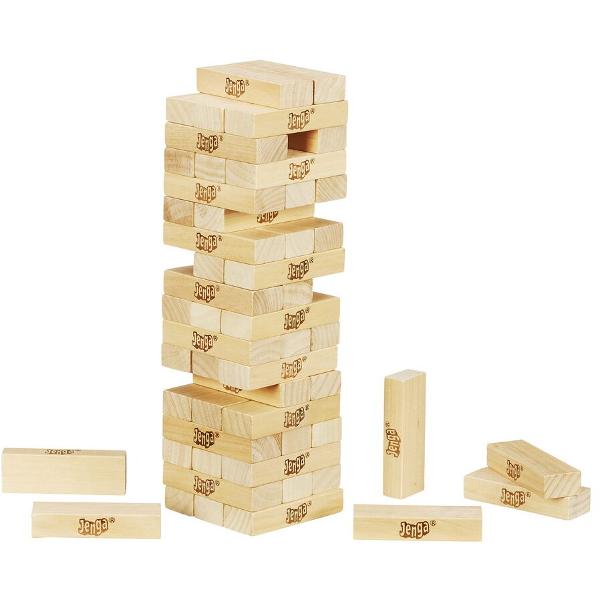 Jocul original cu blocuri de lemn Extrage blocurile de lemn pozitionate inferior si amplaseaza-le deasupra - fara a darama turnul 