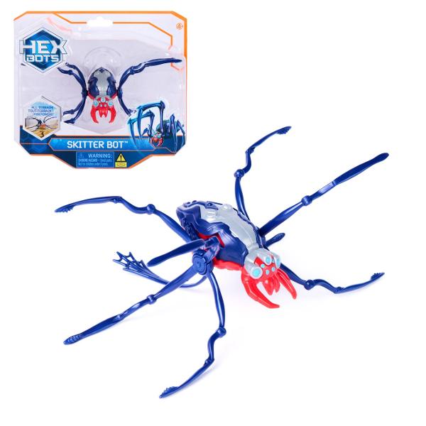 Sa inceapa distractia si micile farse alaturi de familia si prietenii tai cu Paianjenul HEX BOTS Aceasta jucarie robotica super haioasa va aduce cu siguranta hohote de ras si mici sperieturi prietenesti oricui se teme de gaze si insecte  Priveste cum Paianjenul tau alearga de zor pe podea multumita miscarilor sale autonome complet unice Poate traversa orice tip de teren asa ca il poti trimite in misiune chiar si afara in aer liber Paianjenul prinde viata instantaneu cu designul sau 