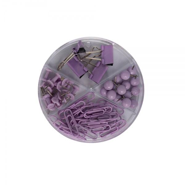 Setul de accesorii pentru birou CNX 62 piese diverse culori este o solu&539;ie practic&259; pentru organizarea documentelor &537;i men&539;inerea unui spa&539;iu de lucru ordonat Setul con&539;ine agrafe ace cu g&259;m&259;lie ace pentru tabl&259; &537;i clipsuri &icirc;n culori variate fiind ideal pentru utilizare la birou acas&259; sau la &537;coal&259; Accesoriile sunt fabricate din materiale rezistente &537;i sunt potrivite pentru activit&259;&539;ile 