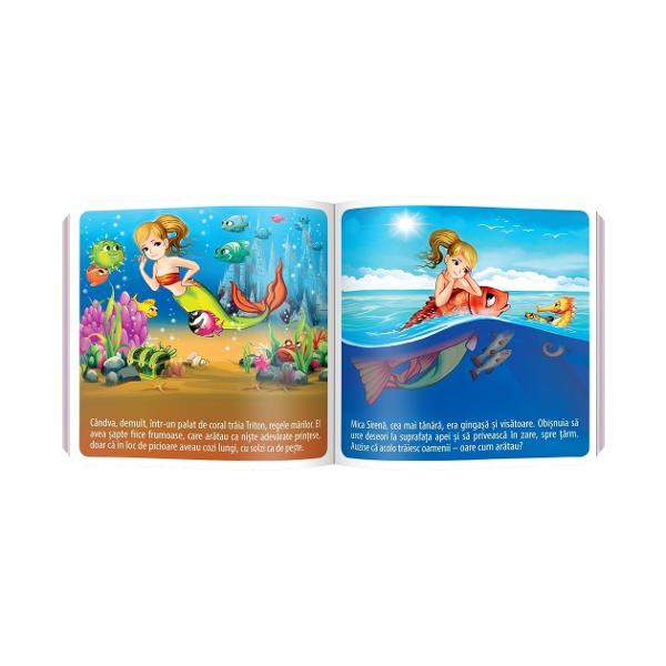 Dintre toate pove&537;tile pentru copii mici basmul&nbsp;Mica Siren&259;&nbsp;de&nbsp;Hans Christian Andersen&nbsp;se afl&259; printre cele mai &icirc;ndr&259;gite Acum &icirc;ntr-o variant&259; adaptat&259; complet cartonat&259; ideal&259; pentru cei mai mici cititori&nbsp;Formatul mic&nbsp;este perfect pentru m&acirc;nu&539;ele copiilor Ilustra&539;iile simpatice &icirc;l vor purta pe micu&539; pe culmile 
