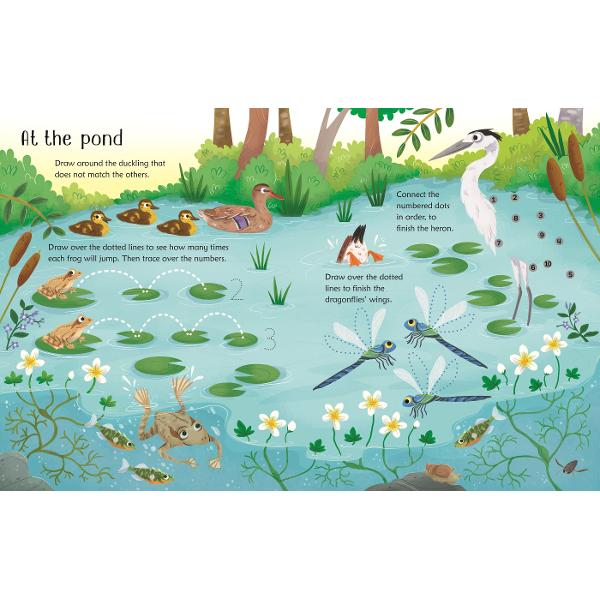 Meet Scamp the squirrel and her woodland friends in this puzzle-packed activity book Use the special pen provided to join the dots solve mazes spot differences and trace the dotted lines then wipe the pages clean and repeat This is the perfect way for young children to develop the vital fine motor skills they need for learning to write letters and numbers