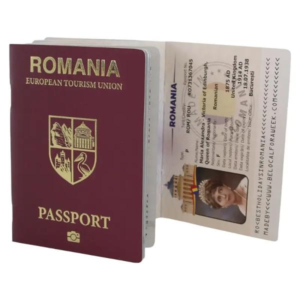 Pasaport de explorare Romania in limba engleza ghid de calatorie creativ pentru notite amintiri si stampile Ideal pentru turisti sau cadou&nbsp;