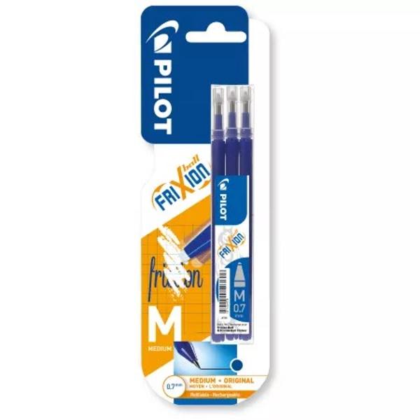 Rezerva pentru pix Pilot Frixion 07Se potriveste atat pentru pixul cu capac de 07 cat si pentru cel cu mecanism de 07 Setul contine 3 rezerve