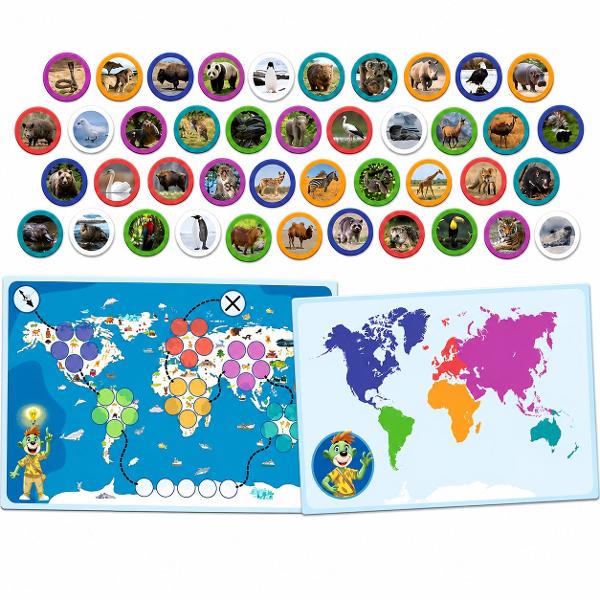 Joc Educativ Lumea Micul Explorator Descopera lumea intr-un mod interactiv si captivant cu acest joc educativ conceput pentru a dezvolta curiozitatea si cunostintele generale ale copilului Prin activitati de asociere si explorare copilul invata despre continente animale culturi si elemente specifice fiecarei regiuni intr-un mod simplu si intuitiv Piesele sunt viu colorate si usor de manevrat contribuind la dezvoltarea coordonarii mana-ochi si a gandirii logice Jocul incurajeaza 