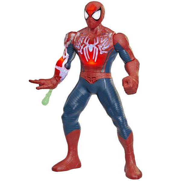 Setul Spider Man Incarcare de Putere aduce actiunea inspirata din universul Marvel direct in joaca celor mici printr-o figurina Spider Man de dimensiuni mari de aproximativ 365 cm Figurina are un design detaliat cu elemente inspirate de costumul eroului si functii interactive care transforma fiecare aventura intr-o experienta dinamica Setul include accesorii speciale pentru activarea diferitelor efecte de putere permitand copiilor sa recreeze scene spectaculoase si propriile misiuni de 