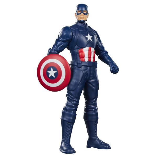 Figurina de actiune Marvel cu inaltimea de aproximativ 20 cm inspirata de indragitii supereroi din universul Marvel Designul detaliat si culorile specifice fiecarui personaj permit recrearea scenelor preferate si inventarea unor noi aventuri pline de actiune Figurina este potrivita pentru joaca de rol contribuind la dezvoltarea imaginatiei si creativitatii copiilor dar poate fi folosita si ca obiect de colectie Colectia poate include personaje precum Iron Man Spider-Man Hulk Captain 