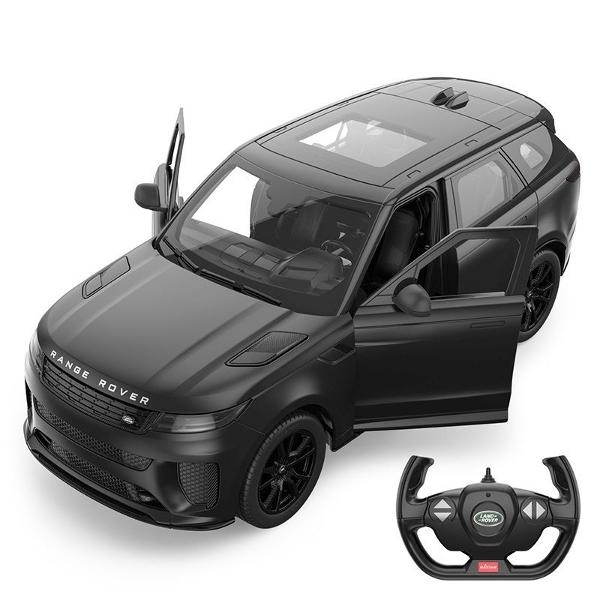 Copilul dumneavoastra se poate juca in voie cu masina cu telecomanda RANGE ROVER SPORT SV NEGRU scara 1 la 14 oferita de brandul international Rastar Nicio cursa nu este imposibil de castigat cu acesta masinuta replica oficiala cu licenta a modelului original construita cu mare atentie la detalii Masinuta are proportiile ideale pentru momente pline de distractie si amuzamentMasinuta functioneaza pe frecventa de 24GAlimentarea se face astfel  pentru masinuta sunt necesare 5 baterii tip 
