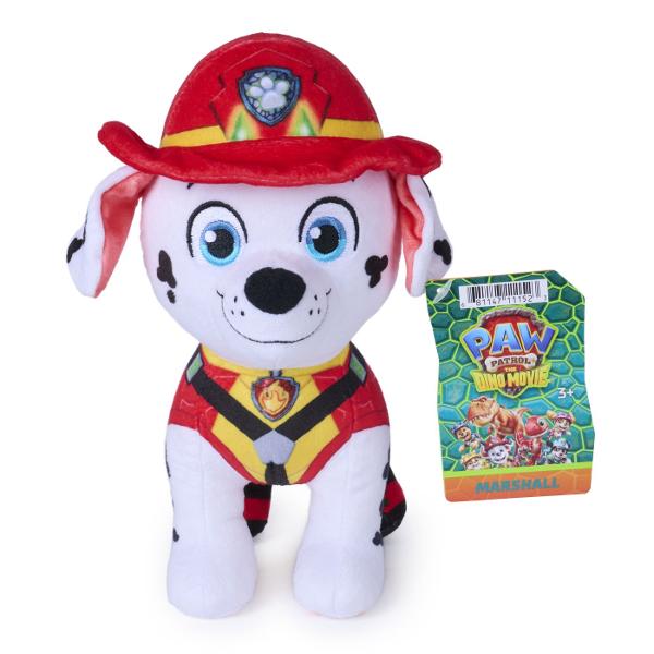 Figurina de plus Patrula Catelusilor Filmul cu Dinozauri Pup Pals este inspirata de personajele indragite din aventurile Patrula Catelusilor si este realizata din material moale si placut la atingere Designul colorat detaliile brodate si tinutele tematice inspirate din film transforma fiecare personaj intr-un companion potrivit pentru joaca imbratisari sau colectie Copiii pot recrea aventurile preferate sau pot inventa propriile misiuni alaturi de eroii Patrula Catelusilor Produsul se vinde 