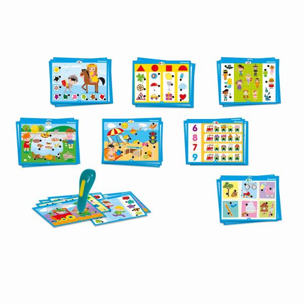 Agerino Enciclopedia Electronica cu Stilou este un joc educativ interactiv special conceput pentru copiii cu varsta intre 3 si 5 ani Prin activitati variate si ilustratii atractive cei mici pot descoperi concepte de baza intr-un mod simplu intuitiv si distractiv Enciclopedia include peste 500 de intrebari si 72 de activitati educative organizate pe mai multe teme potrivite educatiei prescolare Copiii pot invata si exersa notiuni legate de cantitati si dimensiuni culori si forme animale 