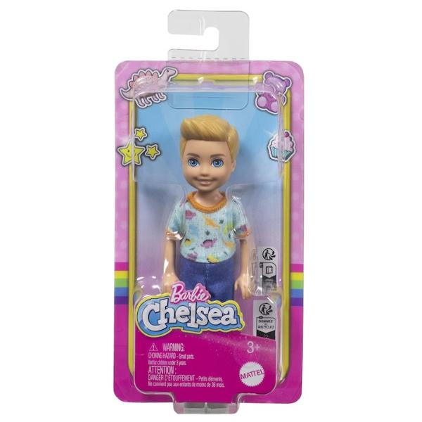 Papusile Barbie Chelsea vin cu pantofi si piese vestimentare detasabile Creeaza povesti nenumarate cu scenarii diferite impreuna cu papusile Chelsea Pentru scenarii creative achizitioneaza toate papusile Chelsea Aceasta papusa Chelsea este adorabila avand un imprimeu cu dinozauri pe partea de sus si pantaloni albastri Parul sau blond este modelat intr-un stil modern iar adidasii albi ii completeaza look-ulVarsta recomandata 3aniAvertizareProdusul este nou 