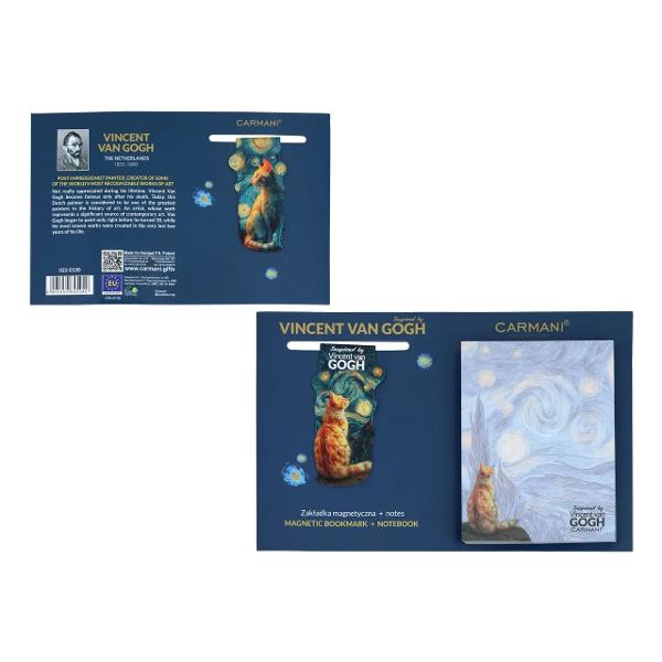 Adu un strop de culoare &537;i inspira&539;ie artistic&259; &icirc;n fiecare zi cu setul magnetic Van Gogh &ndash; Inspira&539;ie picturi Inspirat de operele celebrului pictor Vincent van Gogh acest set &icirc;mbin&259; frumuse&539;ea artei cu utilitatea accesoriilor de papet&259;rie fiind alegerea ideal&259; pentru iubitorii de lectur&259; creativitate &537;i obiecte decorativeDesignul 