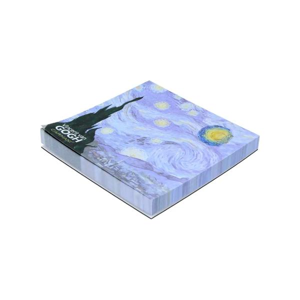 Set cu bloc notes magnetic 8 x 8 cm &537;i 2 semne de carte magnetice Van Gogh &ndash; Noapte &icirc;nstelat&259;Adu magia artei &icirc;n activit&259;&539;ile de zi cu zi cu setul magnetic Van Gogh &ndash; Noapte &icirc;nstelat&259; Inspirat de una dintre cele mai cunoscute capodopere ale celebrului pictor Vincent van Gogh acest set &icirc;mbin&259; frumuse&539;ea artei cu utilitatea accesoriilor de 