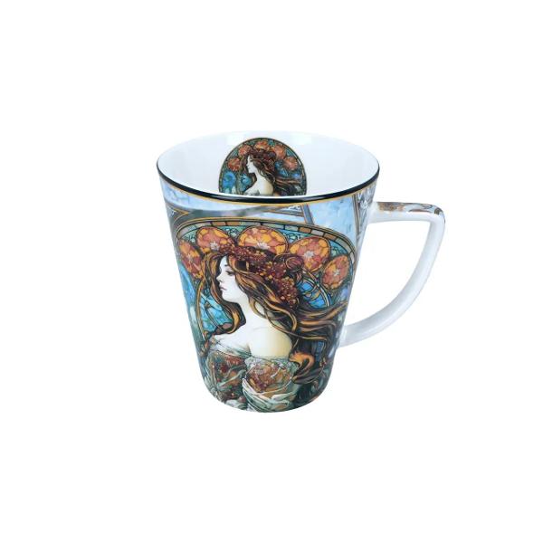 Set cu cea&537;c&259; 230 ml &537;i can&259; 400 ml din por&539;elan Mucha &ndash; Inspira&539;ie picturiTransform&259; fiecare pauz&259; de cafea sau ceai &icirc;ntr-un moment de elegan&539;&259; &537;i inspira&539;ie artistic&259; cu setul din por&539;elan Mucha&nbsp;Inspirat de crea&539;iile celebrului artist Alphonse Mucha unul dintre cei mai importan&539;i reprezentan&539;i ai stilului Art 