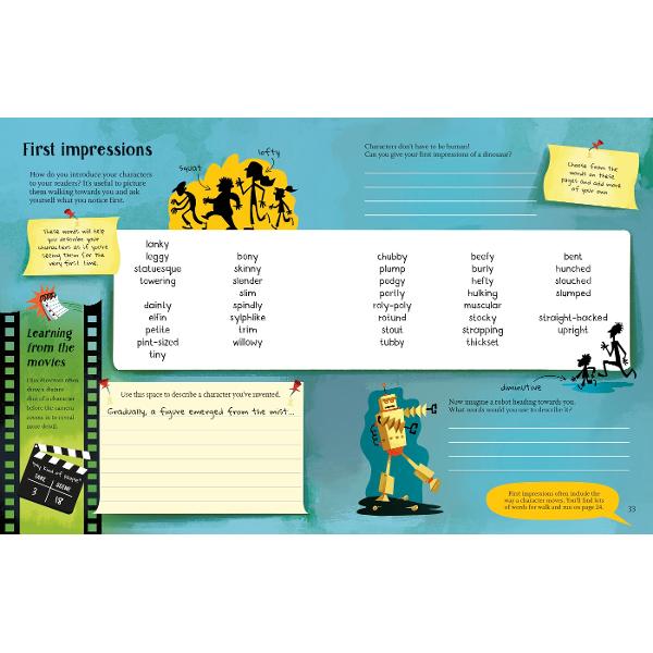 Provides helpful advice on choosing the best words for creating characters setting scenes and shaping stories as well as special vocabulary for different story themes Young authors can create their own stories and build up a word bank of favourite words and phrases so that they need never use nice againThe perfect companion to Usbornes best-selling Write Your Own Story Book