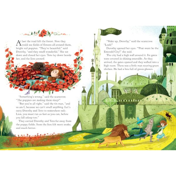 The scarecrow would like brains the tin man wants a heart and the lion wants to be brave while Dorothy just wants to go home Who can help them The wonderful Wizard of Oz of courseIncludes a word list 5 pages of activities and free online audio British English and American English