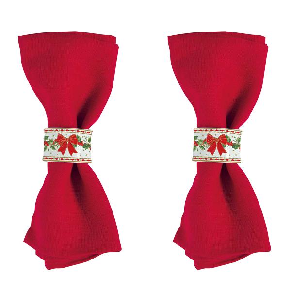 Completeaz&259; decorul mesei de s&259;rb&259;toare cu setul de 4 inele din por&539;elan pentru &537;ervete Easy Life colec&539;ia Christmas Heritage un accesoriu elegant &537;i festiv perfect pentru un aranjament de mas&259; rafinat &icirc;n perioada Cr&259;ciunuluiRealizate din por&539;elan cele patru inele pentru &537;ervete impresioneaz&259; prin designul delicat &537;i 