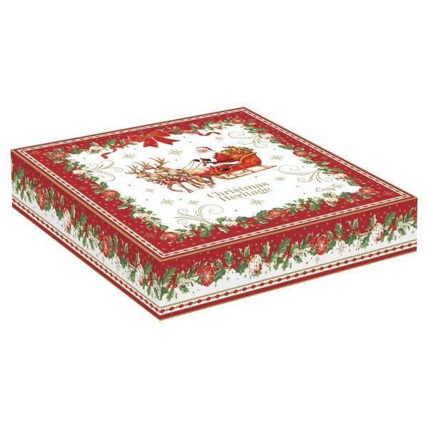 Platou din por&539;elan pe dou&259; niveluri Easy Life colec&539;ia Christmas Heritage 16 &537;i 21 cm &ndash; R3409CHERAdaug&259; un plus de elegan&539;&259; &537;i rafinament mesei de s&259;rb&259;toare cu platoul din por&539;elan pe dou&259; niveluri Easy Life colec&539;ia Christmas Heritage un accesoriu festiv deosebit perfect pentru prezentarea dulciurilor 
