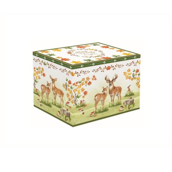 Adu farmecul naturii &537;i frumuse&539;ea p&259;durilor de poveste &icirc;n fiecare moment de relaxare cu cana din por&539;elan Easy Life colec&539;ia Fairy Forest un accesoriu elegant &537;i delicat inspirat de atmosfera lini&537;tit&259; a p&259;durii &icirc;n culorile toamneiRealizat&259; din por&539;elan alb cana impresioneaz&259; prin designul s&259;u rafinat decorat cu 