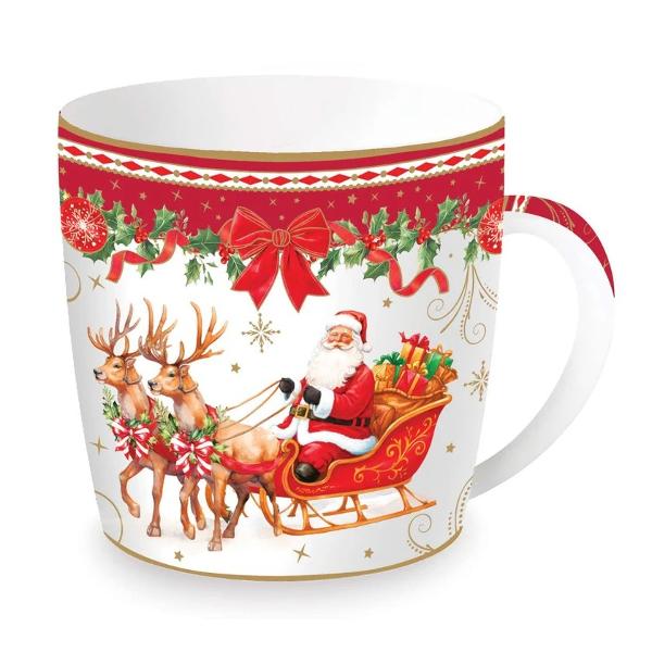 Transform&259; fiecare pauz&259; de cafea sau ceai &icirc;ntr-un moment plin de magie cu cana din por&539;elan Easy Life colec&539;ia Christmas Heritage Inspirat&259; de farmecul tradi&539;ional al Cr&259;ciunului aceast&259; can&259; &icirc;mbin&259; elegan&539;a por&539;elanului cu atmosfera cald&259; &537;i primitoare a s&259;rb&259;torilor de iarn&259;Cu o capacitate de 