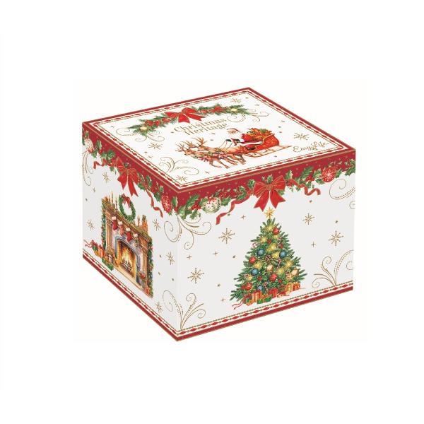 Bucur&259;-te de magia s&259;rb&259;torilor de iarn&259; cu cana din por&539;elan Easy Life colec&539;ia Christmas Heritage un accesoriu elegant &537;i plin de farmec perfect pentru momentele de relaxare din sezonul festivRealizat&259; din por&539;elan de calitate cana se remarc&259; prin designul s&259;u inspirat de atmosfera tradi&539;ional&259; a Cr&259;ciunului Cu o capacitate 