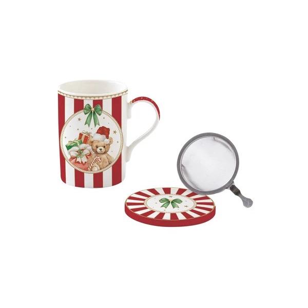 Bucur&259;-te de magia s&259;rb&259;torilor de iarn&259; cu aceast&259; can&259; elegant&259; din por&539;elan din colec&539;ia Cozy Christmas de la Easy Life Cu un design festiv decorat &icirc;n culori tradi&539;ionale de Cr&259;ciun cana este perfect&259; pentru momentele de relaxare al&259;turi de un ceai cald &537;i aromatRealizat&259; din por&539;elan cana este 