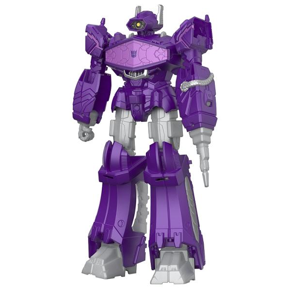 Descopera universul spectaculos Transformers cu robotul convertibil 2 in 1 de la Hasbro o jucarie de actiune care le permite copiilor sa transforme un robot intr-un vehicul si invers Inspirata din celebra serie Transformers figurina are un design detaliat cu elemente mecanice si articulatii mobile fiind ideala pentru recrearea confruntarilor dintre Autoboti si Decepticoni Transformarea se realizeaza manual in doar 6 pasi oferind o experienta interactiva care stimuleaza imaginatia 